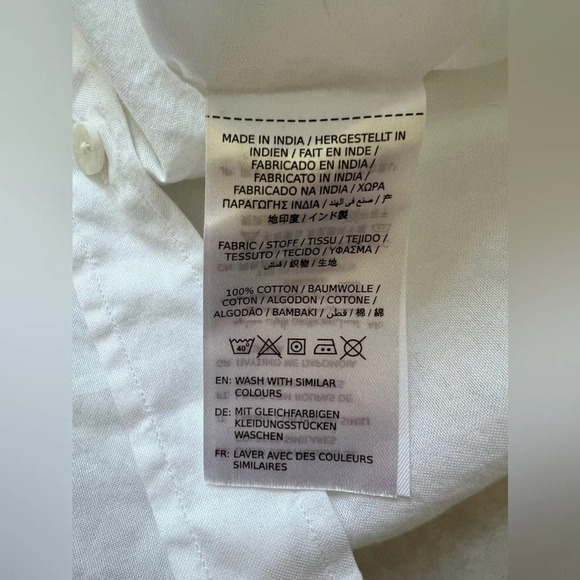 Gant Shirt Women Size XL White Ex Boyfriend Preppy Button Down Academia Classic - Picture 8 of 8